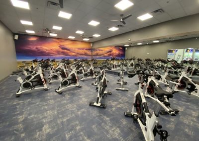 Defined Fitness Capital Club Cycling room